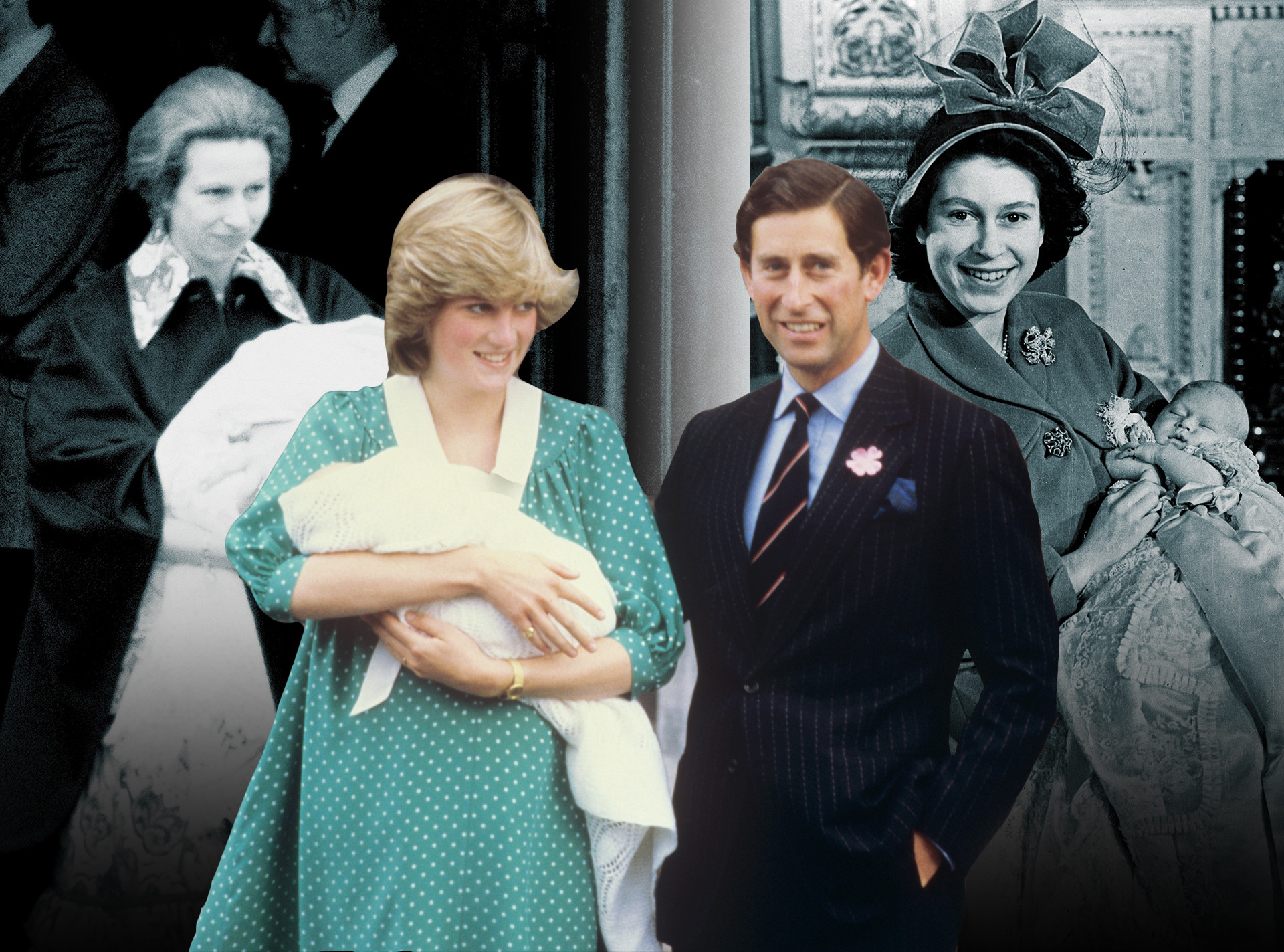 Royal Baby Deliveries, Princess Anne, Princess Diana, Queen Elizabeth